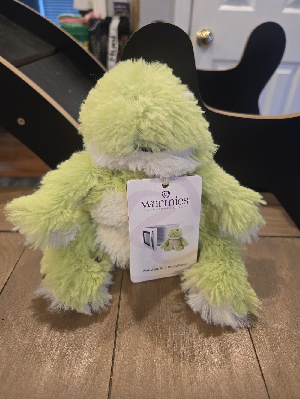 Plush Frog Warmies Microwaveable Heated Stuffed Animal Green New With Tags